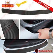 Car Rear Guard Trunk Tail Lip Cover Decal 4D Carbon Fiber Protector Accessories