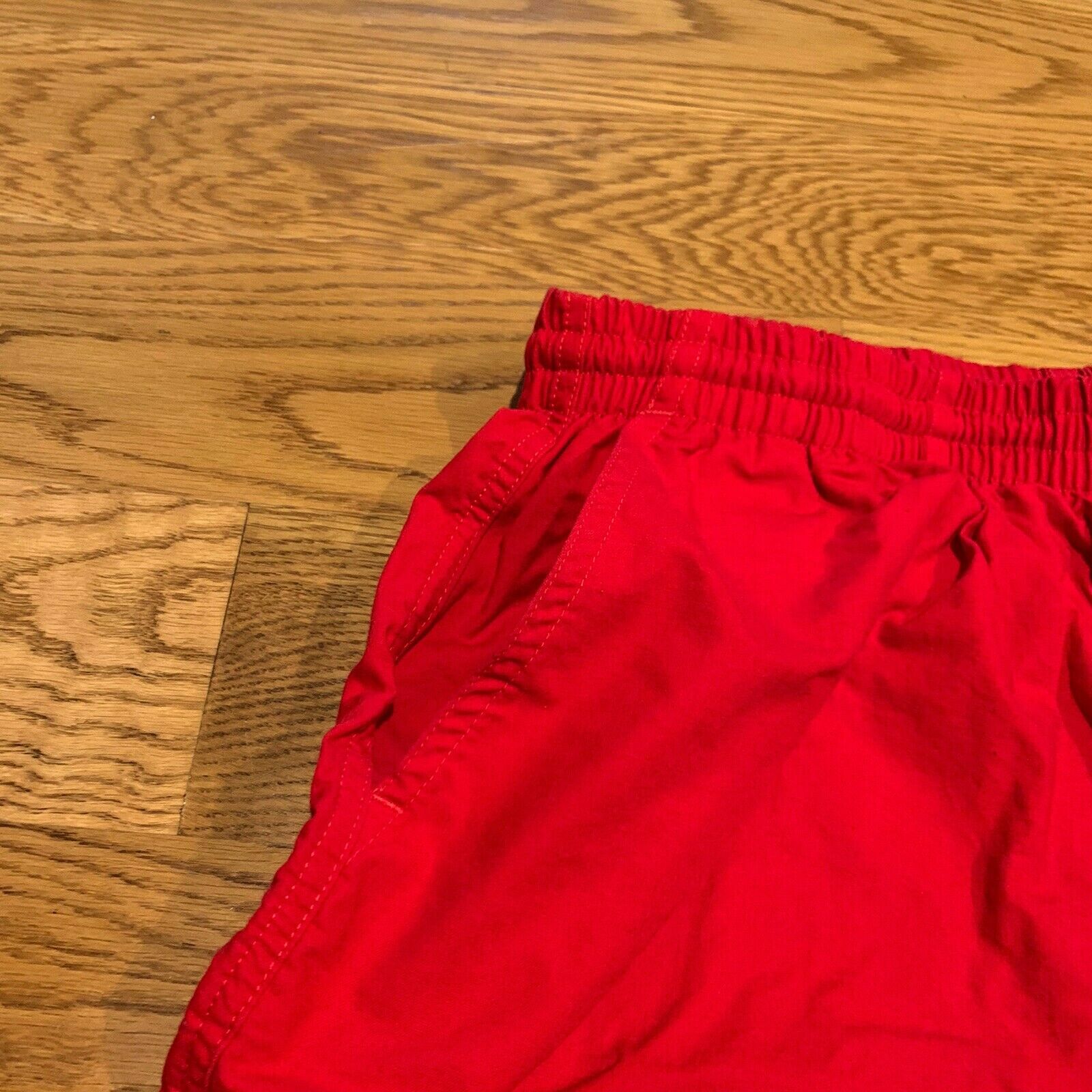 Trend Basics Solid Bright Red Vintage Shorts 100%… - image 2