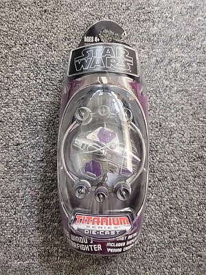 Star Wars Titanium Mace Windu s Jedi Starfighter Hyperspace Ring Ultra Rare