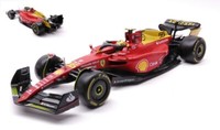 Burago 1/18 F1 Ferrari 75 55 Carlos Sainz Monza 2022 Statisches Modell Diecast