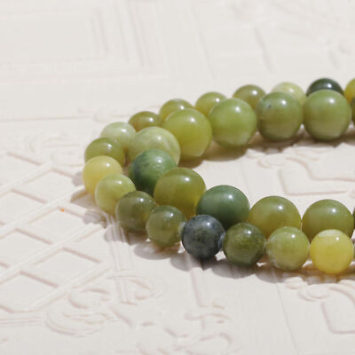 Vanilla Mountain Canadian Jade Round Beads 6mm DIY Jewelry Making