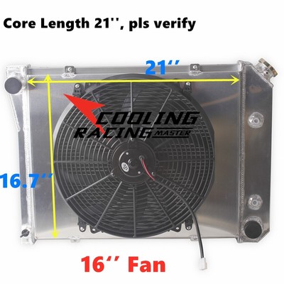 1968 1969 1970 1971 1972 1973 1974 Chevy Nova 3 Row Radiator and 16 inch Fan 1968 1969 1970 1971 1972 1973 1974 Chevy Nova 3 Row Radiator and 16 inch Fan