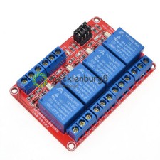 12V 4 Channel Relay Module With Optocoupler High and Low Level Trigger