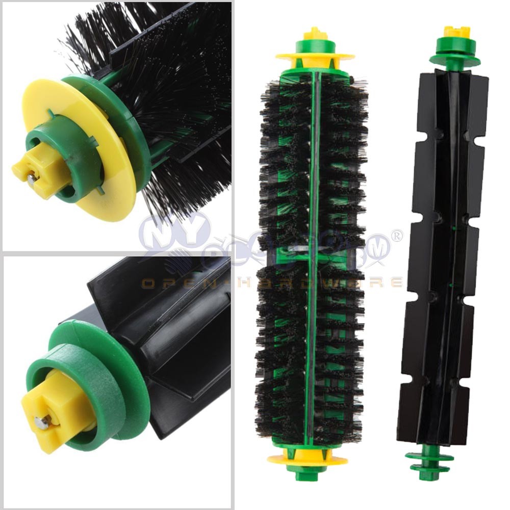 FOR iRobot Roomba 500 Series Green Brush Set side 530 540 550