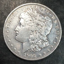 1902 Morgan Silver Dollar - Cleaned - High Quality Scans #Q591