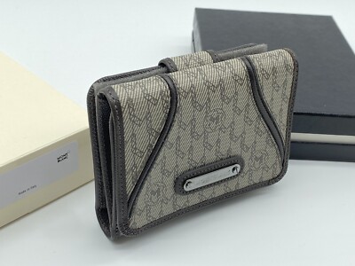 MONTBLANC SIGNATURE COLLECTION M CANVAS WALLET CARD HOLDER NEW 100