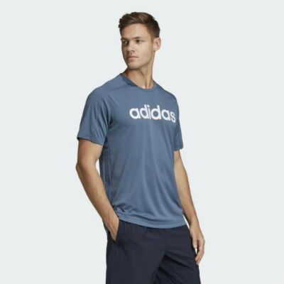 Herren Adidas Design 2 Move Climacool Logo technisches T-Shirt Small Medium Large XL
