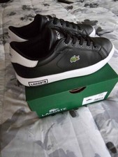 Lacoste Powercourt Casual Sneakers for boys black size 1 Excellent condition