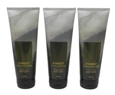 BATH & BODY WORKS FOREST BODY CREAM (3 PACK SET) MENS  LIMITED