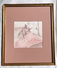 Erick Ingraham Watercolor Original Painting 1986 Realism 15 1/2" x 13" Signed