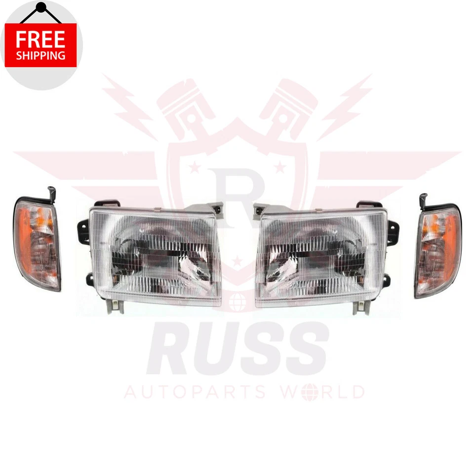 New Front Headlight & Turn Signal Lamp For 1998 1999 2000 NISSAN FRONTIER XTERRA — 第 2/4 张图片