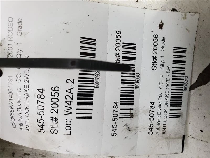 2000-2002, Isuzu Rodeo, Anti-Lock Brake Part Modulator Assembly, PN: 897263400 - Image 4 of 4