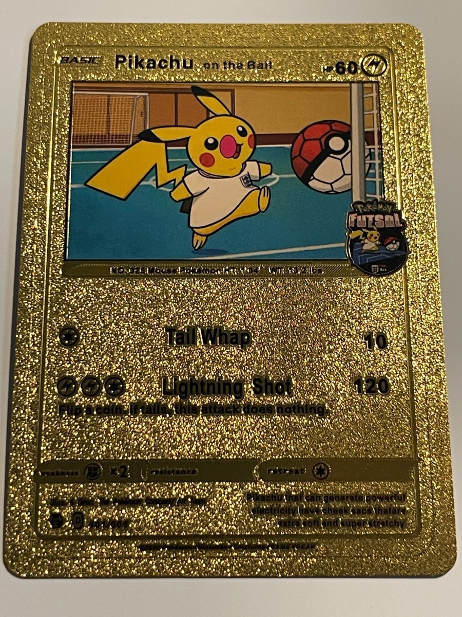 Pikachu On The Ball Foil Pokémon Card Gift Fan Art