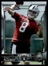 2015 Topps Chrome Cody Fajardo Rookie Oakland Raiders #199