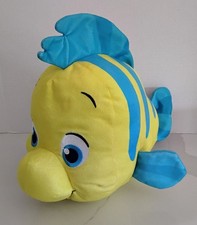 Disney The Little Mermaid FLOUNDER Fish Large Plush 15"x11"