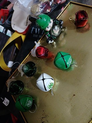 Lot Of UND Holiday Ornaments/ Extra Pieces Also. 11 Extra. 6 That Say UND