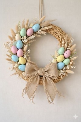 Osterkranz 45 cm Boho Edit Ostern Dekoration Kranz