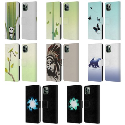 OFFICIAL ALYN SPILLER ANIMAL ART LEATHER BOOK CASE FOR APPLE iPHONE PHONES