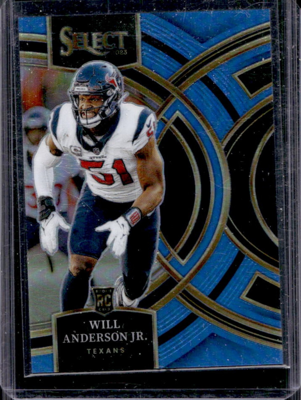 2023 Panini Select Will Anderson Jr. RC Light Blue Prizm Premier Level #/99
