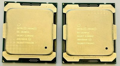 2 x Intel Xeon SR2R7 / E5-2630V4 2,20GHz / 25MB / 10-Core Sockel 2011 Prozessoren