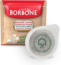Caffè Borbone Red Blend Coffee Pods 150 Pack Compostable ESE System Compatible 0.19 per lighter