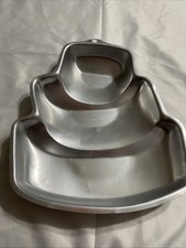 Vintage 2004 Wilton Lopsided Cake Topsy Turvy, Cake Pan # 2105-4946