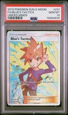 Pokémon Unified Minds Blue's Tactics #231 PSA 10 on eBay