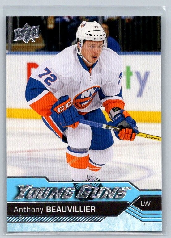 2016-17 Upper Deck Series 1 Young Guns #220 Anthony Beauvillier Rookie Islanders