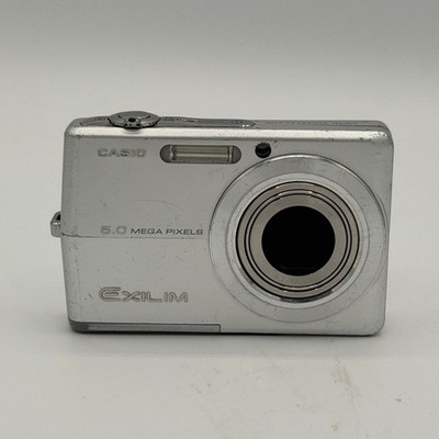 Casio Exilim EX-Z600 6.0MP Digital Camera Silver 3x Optical Zoom Y2K Tested