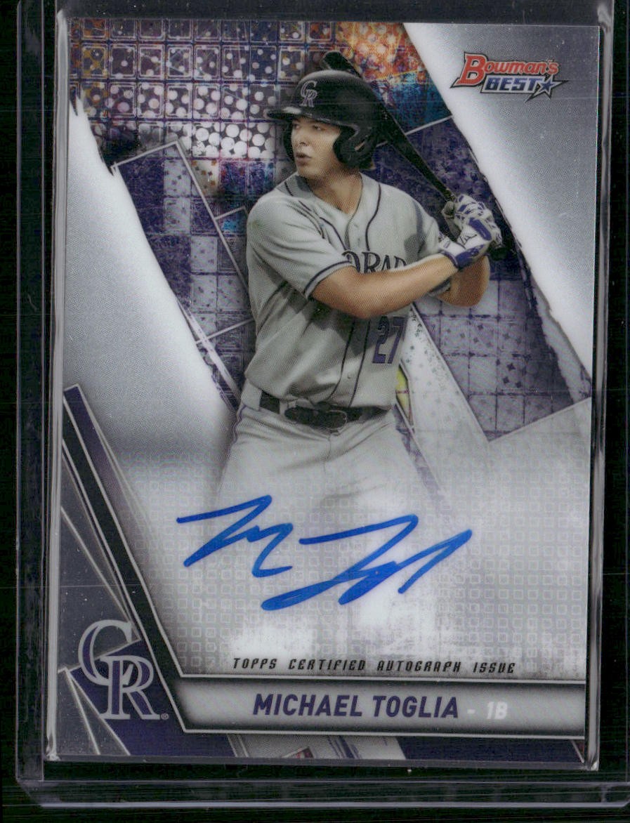 2019 Bowman's Best #B19-MTO Michael Toglia Best of 2019 Autographs
