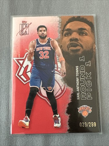 2025-26 Topps Signature Class #63 Karl-Anthony Towns Coral #/299