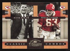 2008 Donruss Classics Hank Stram / Willie Lanier Classic Combos Gold #/100 #CC-1