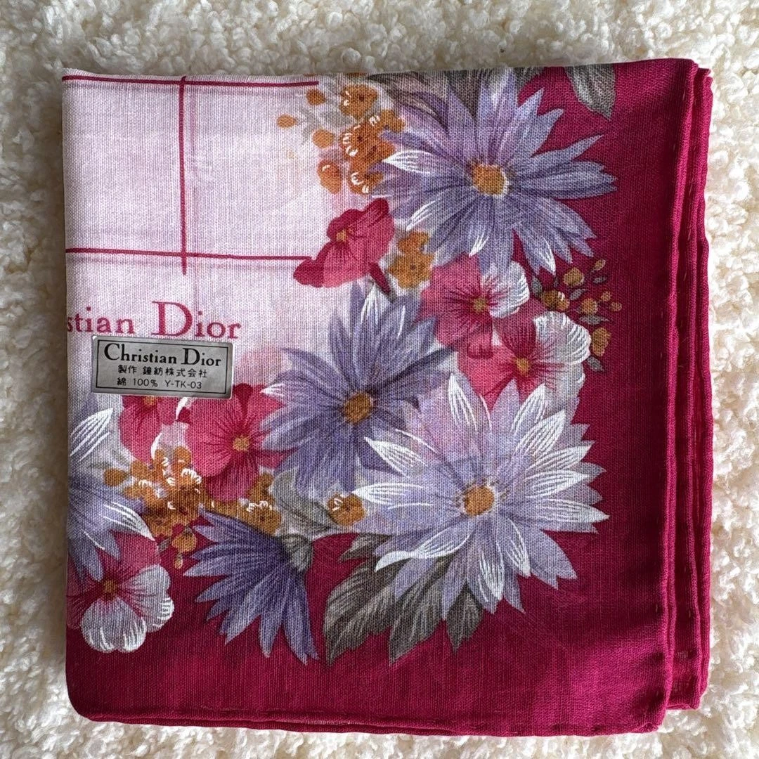 Mouchoir Christian Dior coton 45 cm 17