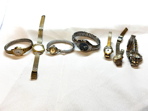 Lot of6 Vintage Timex Watches For parts and or repair