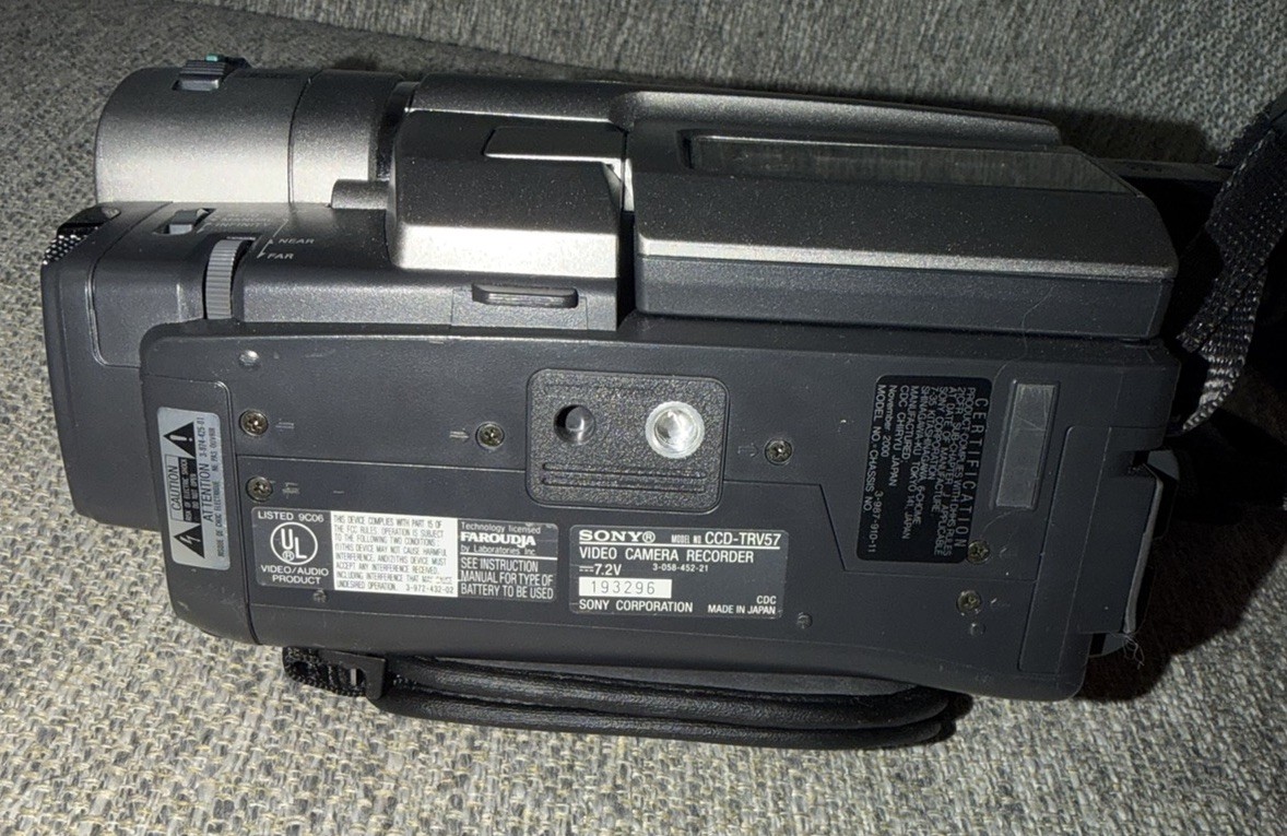 Sony CCD-TRV57 Handycam Vision Video 8 XR 360x Fully Tested