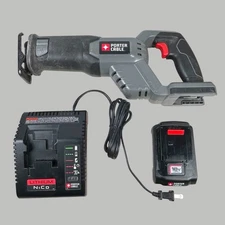 Porter Cable PC1800RS 18V Cordless Reciprocating Saw with Battery & Charger Used