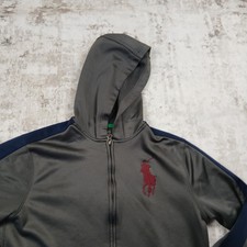 Polo Ralph Lauren Big Pony Track Jacket Large 14-16 Gray