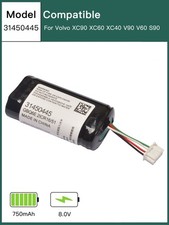 750mAh 8.0V Battery 31450445 For VOLVO S60 S90 V60 V90 XC40 Connectivity Module