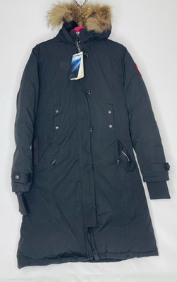 Canada Goose YOUTH XL Black Parka / Coat with Fur Lined Hood NWT