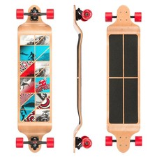 Osprey 41" Complete Skateboard Twin Tip Drop Down Boat Longboard/Cruiser - Cube