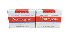 Neutrogena The Transparent Facial Bar, Acne-Prone Skin, Pack of 2