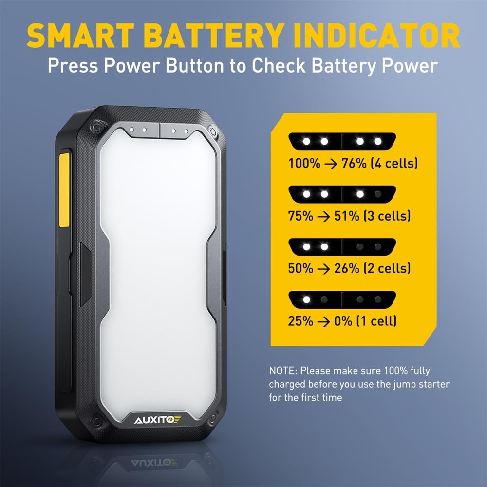 10,400mAh Car Multifunctional Start Emergency Power Supply Car Starting Charging