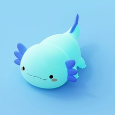 Axolotl Night Light for Kids,Cute Axolotl Gifts lamp Rechargeable Light Table...