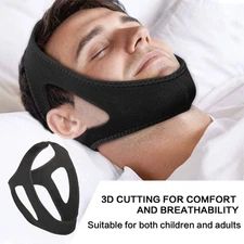 Anti Snoring Chin Strap Sleep Apnea Snore Stop Belt Snoreless Sleep