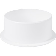 HVAC OV Plastikowy 6-calowy kołnierz złącza kanałowego - pasuje męski 1-pak - 6", biały