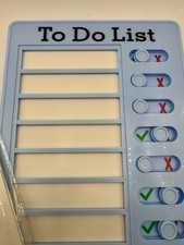 Reusable Chores Checklist To-do List Daily Planner Memo Board ABS 4.72 x 7.87 in