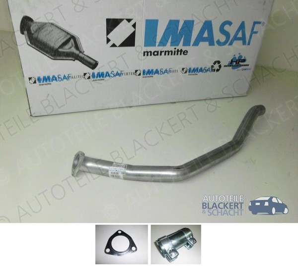 Imasaf Auspuff Hosenrohr Abgasrohr für Audi A4 B6 1.9 TDI 96KW + Avant 2000-2004-image