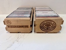 2 Napa Valley Box Company/The Warehouse 12 Cassette Tape Storage Crate NO TAPES