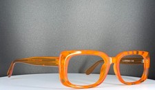 VTG A. J. MORGAN 26089 Orange Womens Square Full Rim Eyeglasses FRAMES ONLY