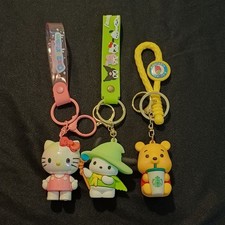 kawaii keychain, cute keychain, PVC bag charm, cute gift, collectible, anime art